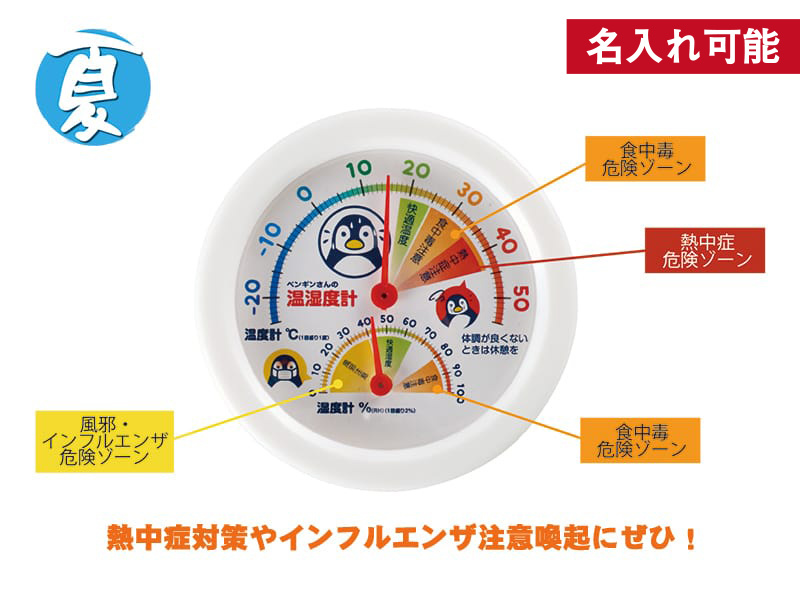 熱中症・インフルエンザ対策!温湿度計