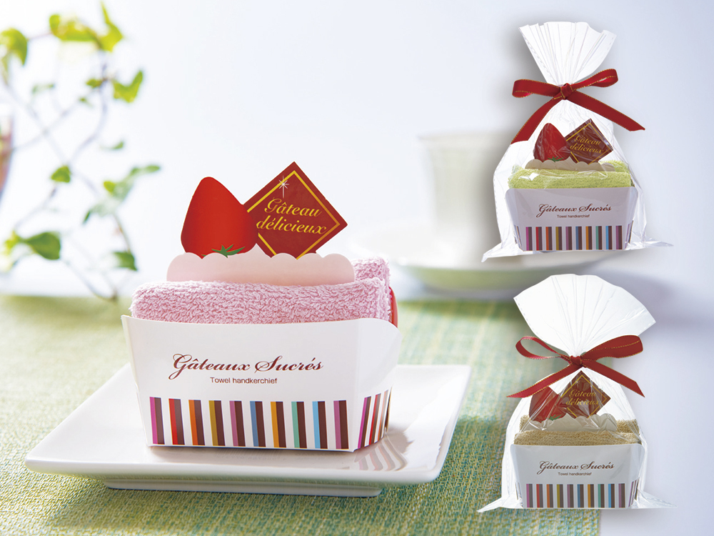 【スイーツ】ショートケーキタオル