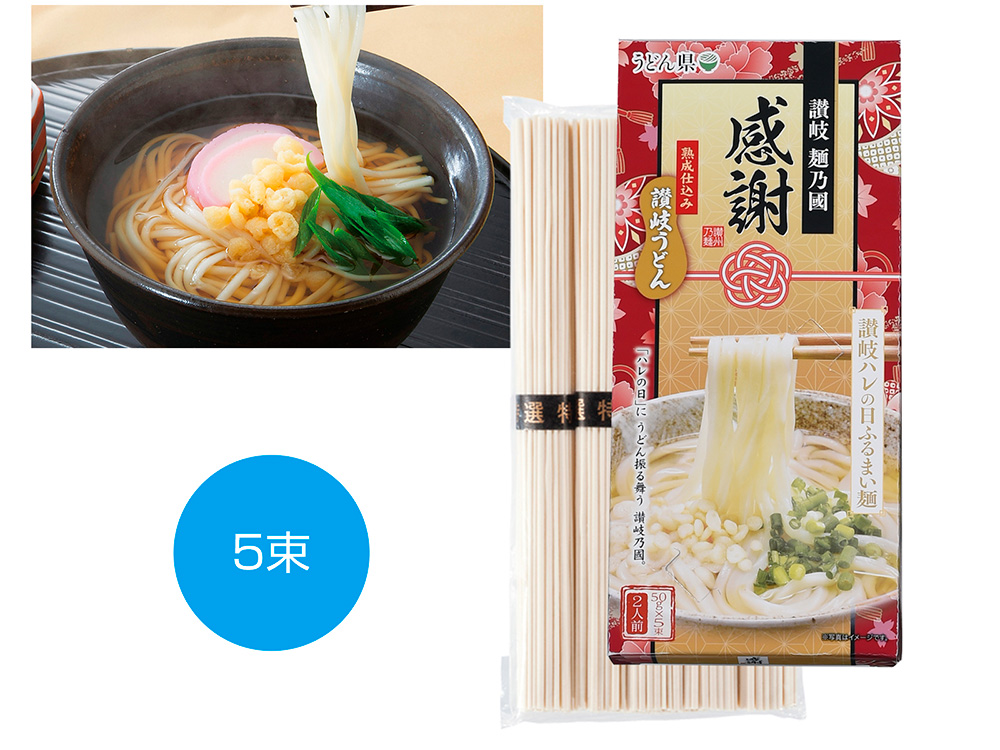 感謝 讃岐うどん ハレの日ふるまい麺5束