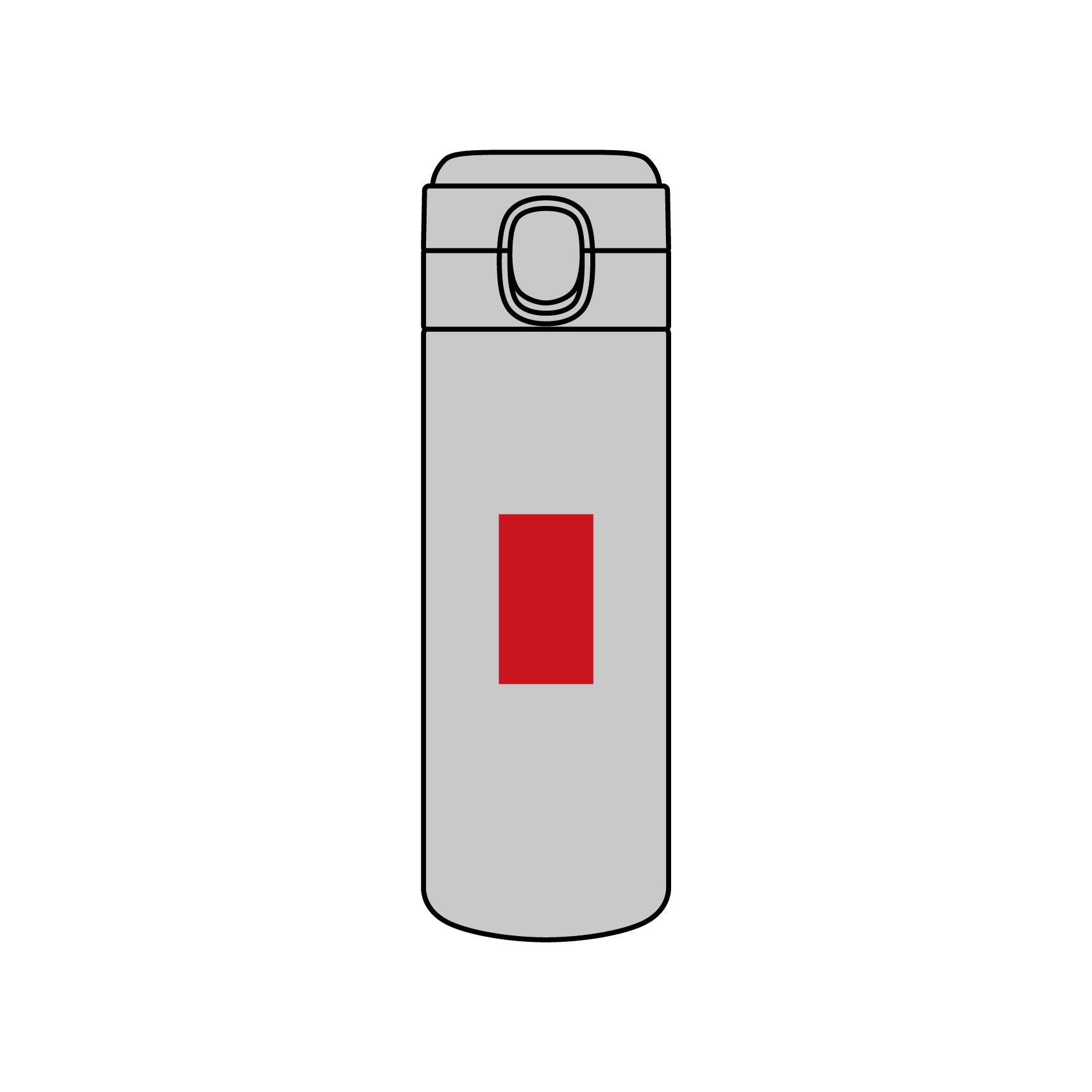 デイモ／ワンタッチ真空ステンレスボトル400ml