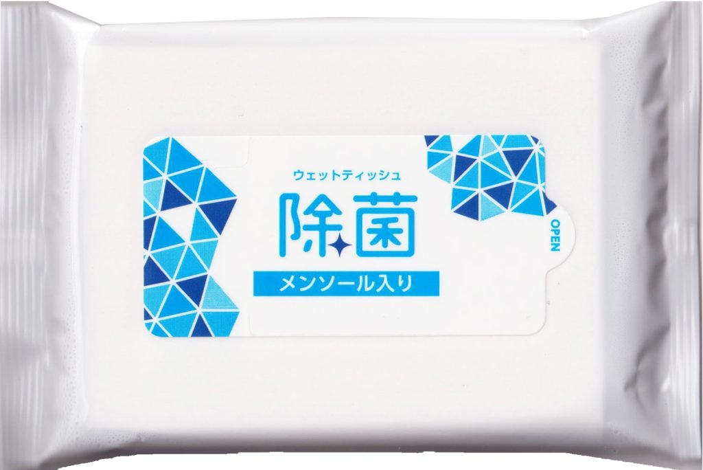 メンソール入り除菌ウェット お徳用 20枚入