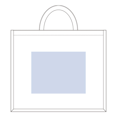 ジュートスクエアトート（L）