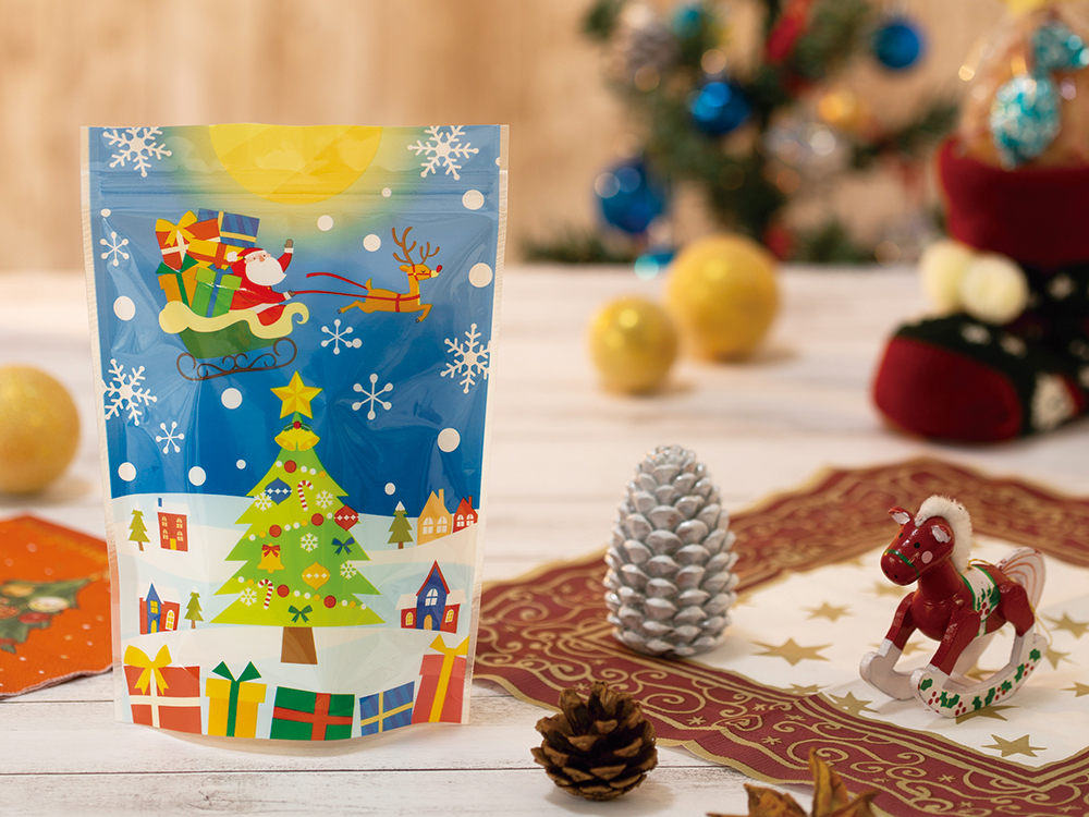 クリスマス スタンドジッパーバッグ(3枚入り)