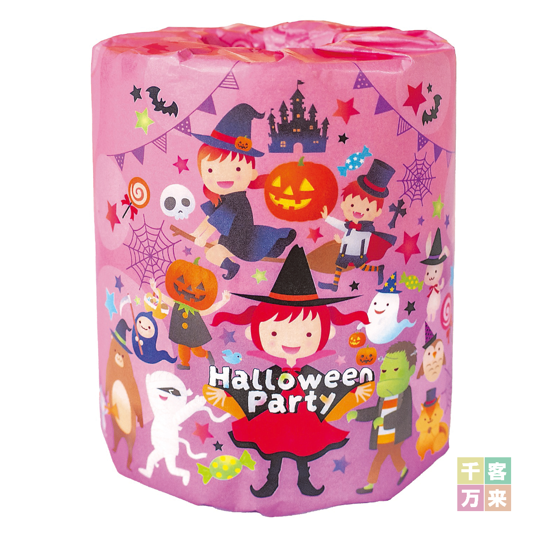 ハロウィンパーティートイレットプリントロールダブル(30m)