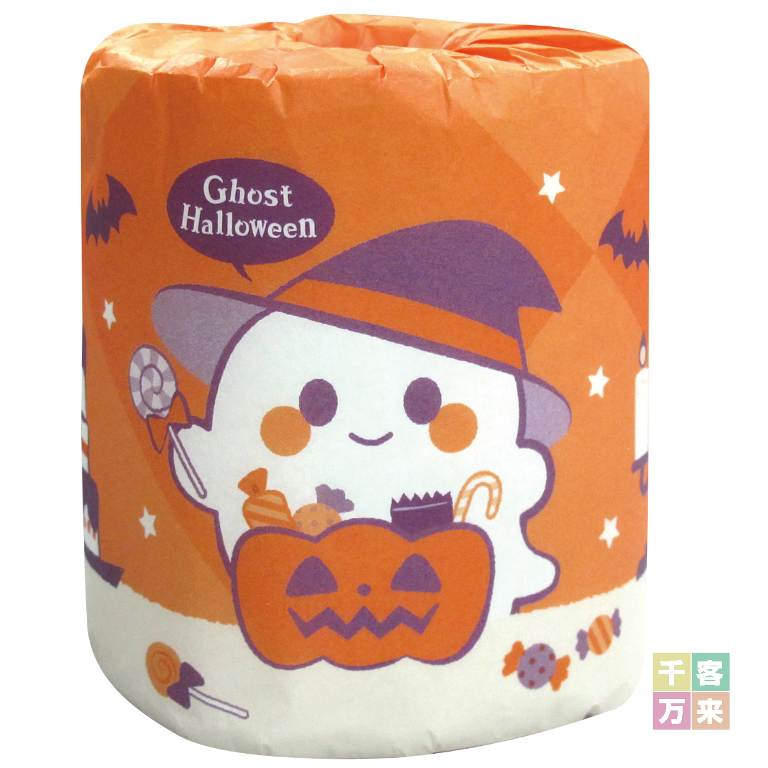 ゴーストハロウィン トイレットロールダブル（27.5m）1個