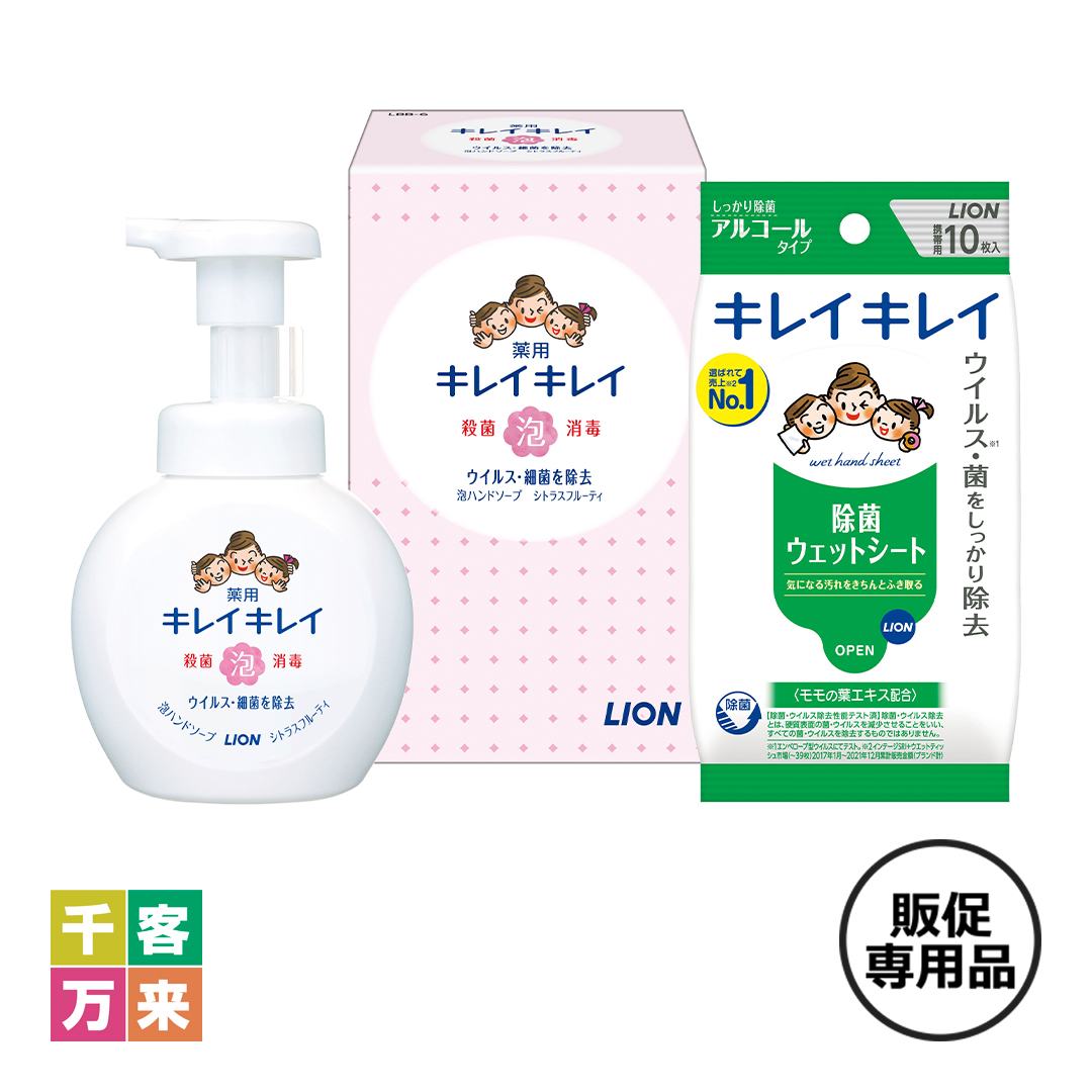 キレイキレイ泡ハンドソープ&除菌ウェットシートセット